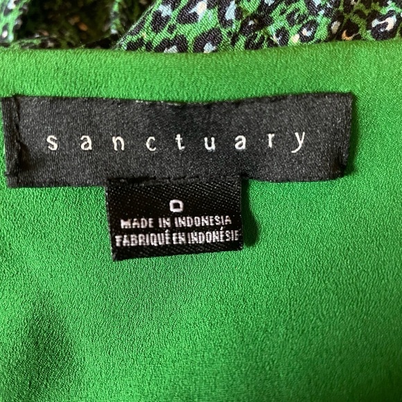 Sanctuary green/blue animal print wrap dress - Picture 5 of 7